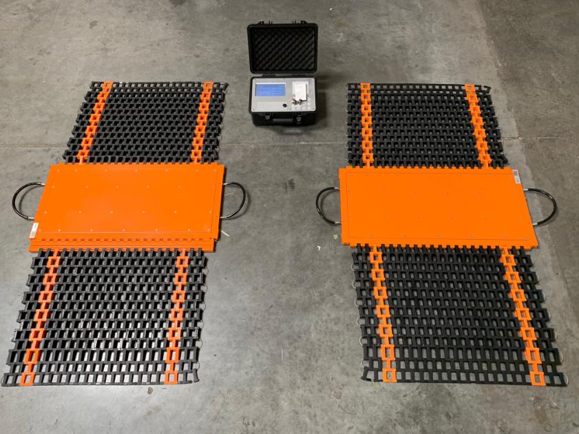 Portable truck axle scales